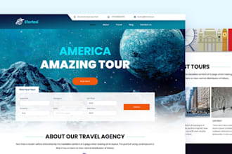 wordpress or wix tour website, travel tour agency website tourism travel website
