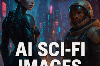 create high quality sci fi character portraits and backgrounds with ai