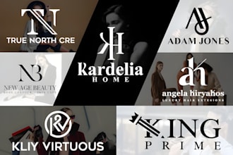 do modern minimalist luxury fashion clothing beauty brand business logo design
