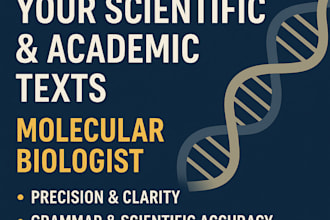 proofread and edit your biology, molecular biology, or life sciences manucscipt