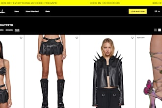 design eco friendly festival and rave clothing shopify fashion store website