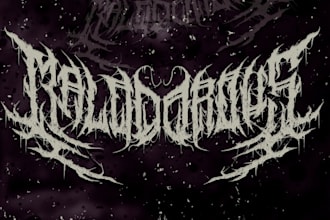 design black metal logo for your band
