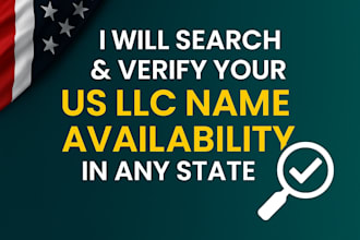 search and verify your llc name availability in any US state