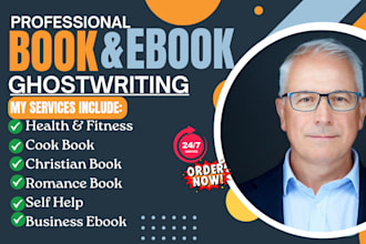 ghostwrite self help ebook, workbook, ebook writer, romance, christian, nursing