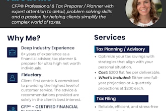 provide clear, fast and reliable tax planning and advice
