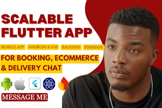 develop scalable flutter apps for ecommerce, booking, delivery, social platforms