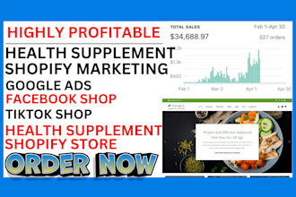 health supplement shopify store shopify marketing via ads setup email marketing