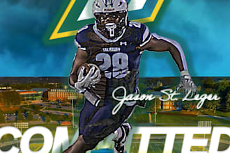 make your college sports commitment graphic