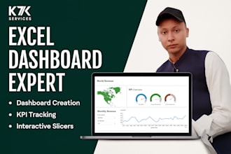 design dynamic excel dashboards with KPI analysis, slicers