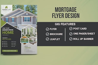 create elite mortgage, real estate, and car wash flyer