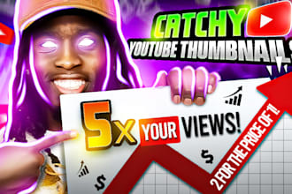 design trendy, appealing and attractive thumbnails