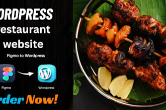 create a wordpress restaurant website with online ordering