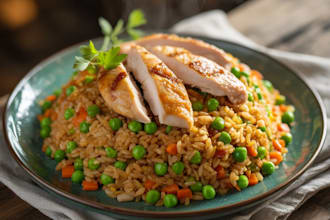 teach you how to cook fride rice and meat for your family