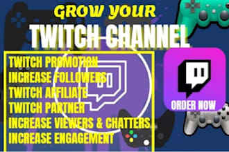 grow your twitch channel with targeted promotion and seo