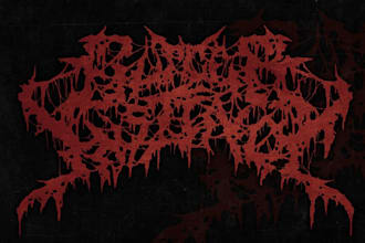 make black, slam, death metal logo for your band or brand