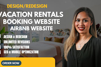 build booking site, vacation rental, airbnb, lodgify, guesty in wix or wordpress