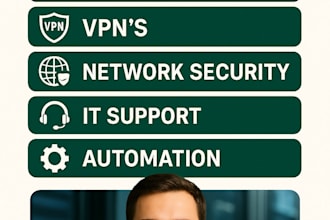 configure VPN, firewall, and secure your network infrastructure