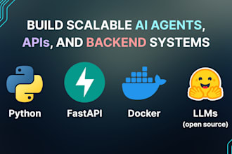 build ai powered backend systems with fastapi, docker, and llms
