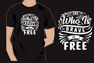 do typography merch tshirt logo and clothing graphic design