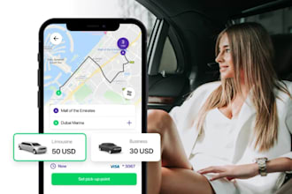 develop chauffeur app, limousine app, taxi booking app, chauffeur website