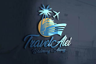 do best quality travel agency, resort, beach, tourist, hotel logo