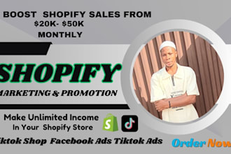 boost shopify sales shopify ecommerce dropshipping marketing ads tiktok shop