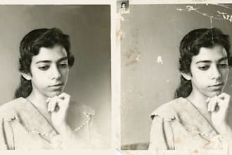 fix or touch up an old photograph