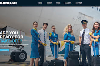 build squarespace airline website flight booking website shuttle aviation busine