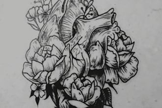 do your minimalist tattoo design in my art style