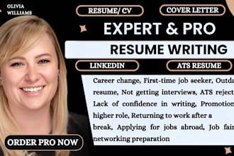 provide professional executive resume writing and cover letter