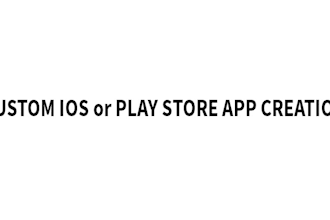 create a custom made IOS or play store app