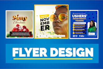 design amazing social media flyers for you