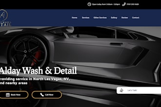 car detailing website, car wash website, auto detailing website, car dealership