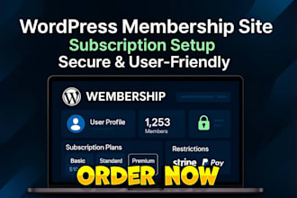 build a pro wordpress membership and subscription website