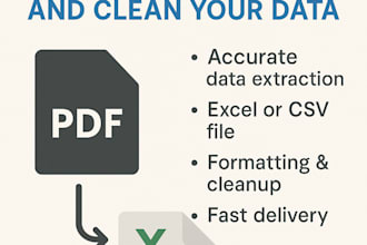 convert your PDF to excel or CSV accurately and fast