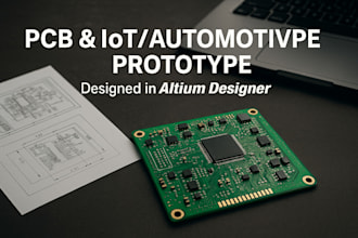 make complete pcb design and functional prototype for iot