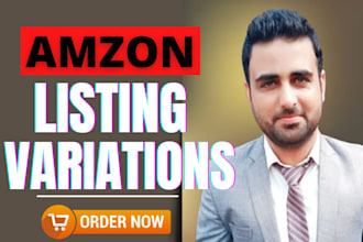 create amazon product listing variation or fix amazon listing