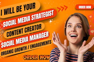 be your social media marketing manager, content creator and brand strategist