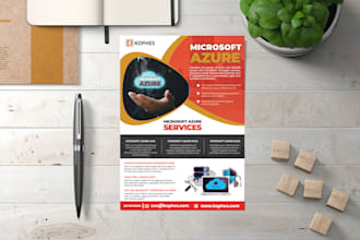 design professional flyer, brochure, poster, one pager, and marketing materials