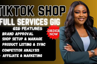 setup and manage tik tok shop, tiktok ads campaign, tiktok affiliate marketing