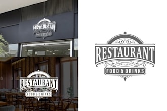 create creative restaurant, bakery, food ,bbq logo