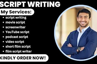 write, edit, movie script, script coverage, youtube script and screenwriting