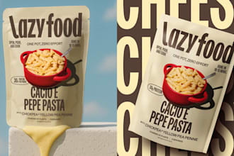 design modern food packaging and custom beverage labels for your product