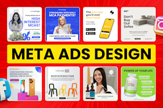 design high converting meta ads design, graphic ads, instagram graphics