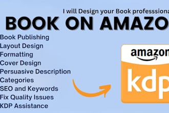 design, format, and publish your book or photobook on amazon KDP