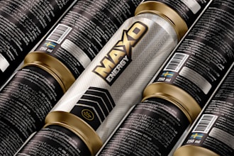 create a perfect energy drink label for your brand