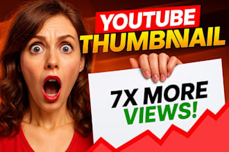 design clickbait youtube thumbnail,gaming thumbnail,in 3 hours