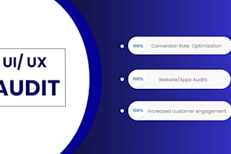create expert cro audit, website audit, UI UX audit and landing page audit