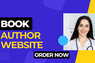 design a professional book author website to showcase your books