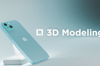 creo modelado 3d de objetos y render realista